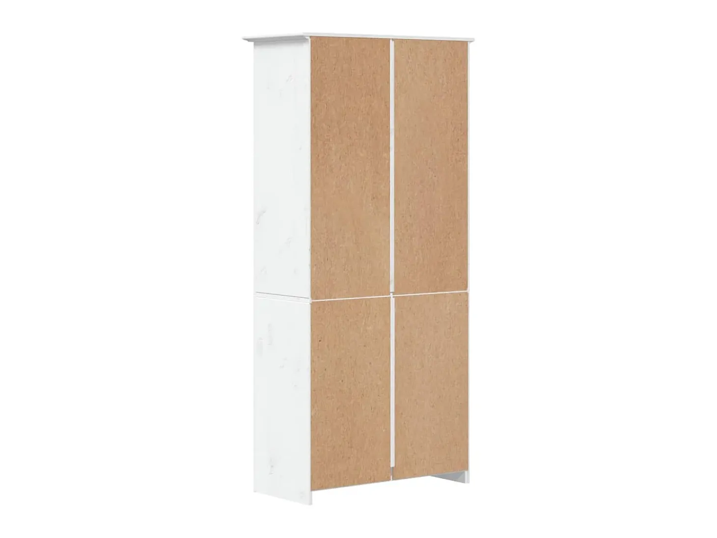 Estante BODO 5 prateleiras 82x40x173 cm pinho maciço branco PT739019
