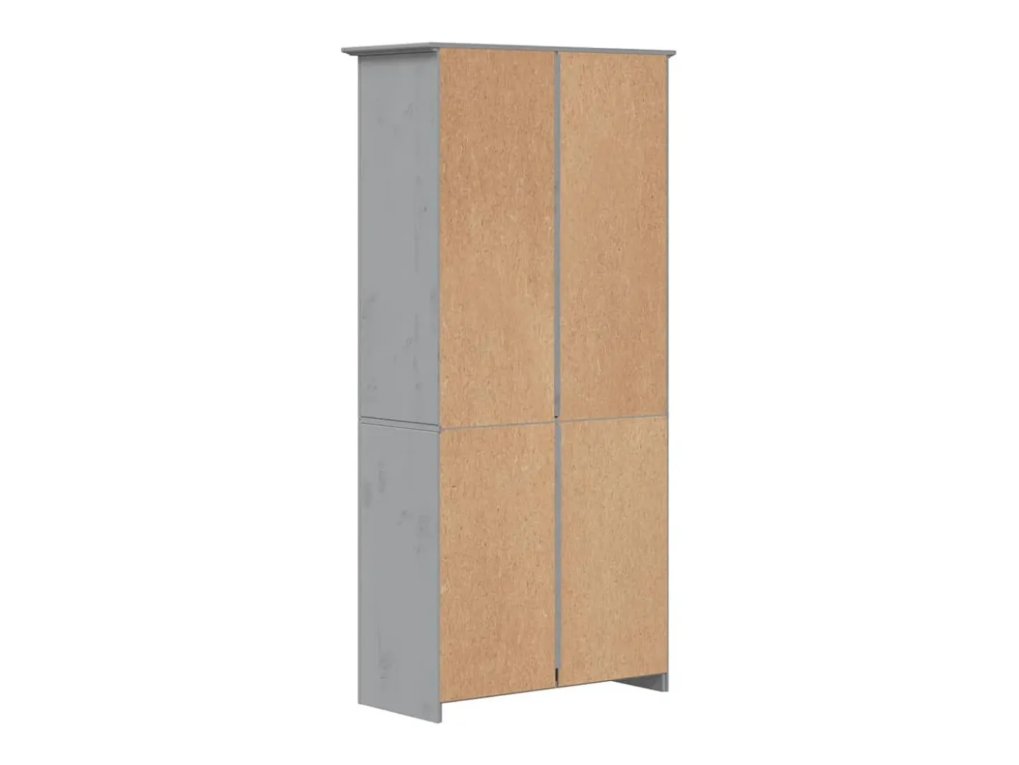 Estante BODO 5 prateleiras 82x40x173 cm pinho maciço cinzento PT632441