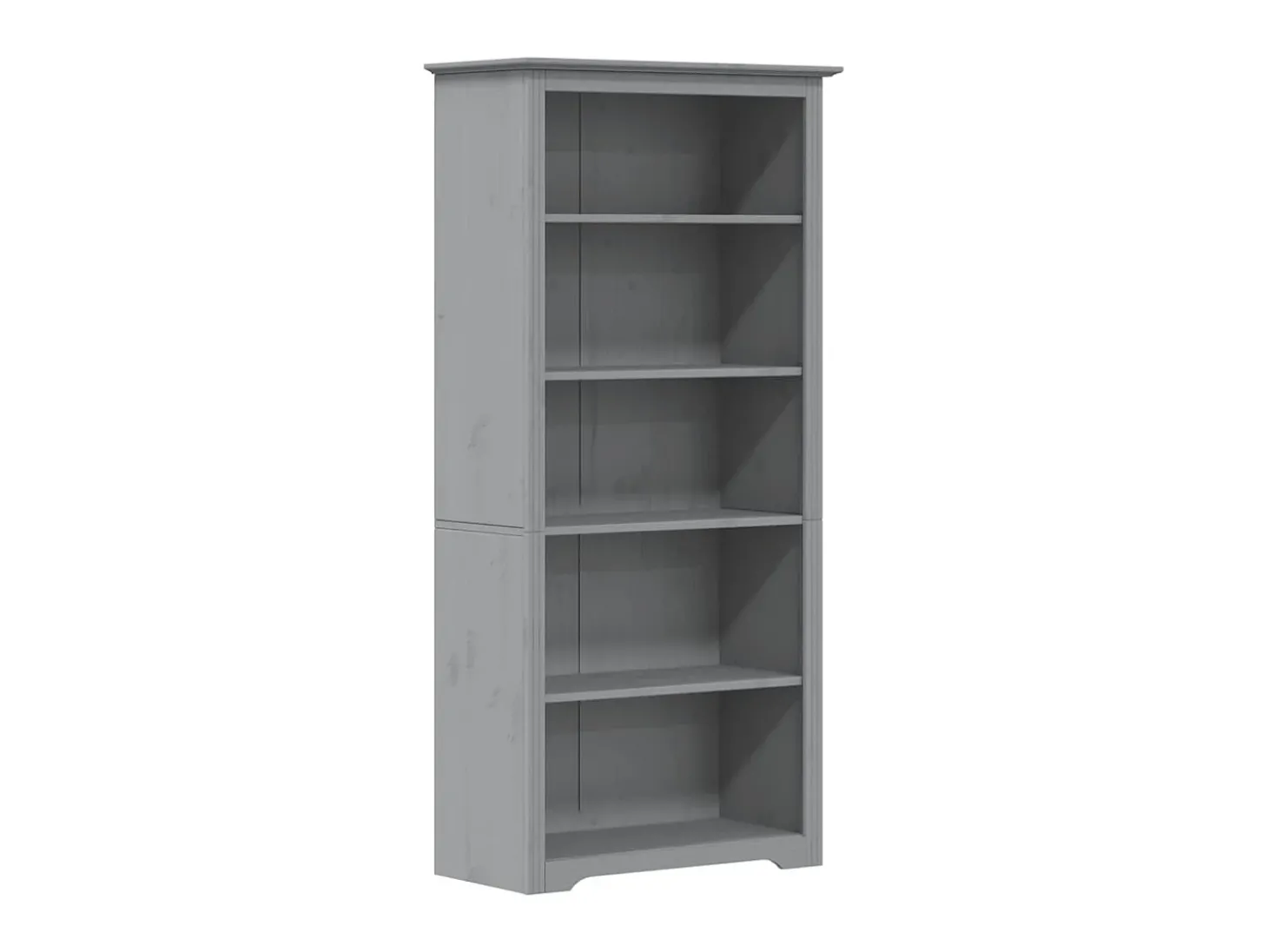Estante BODO 5 prateleiras 82x40x173 cm pinho maciço cinzento PT632441