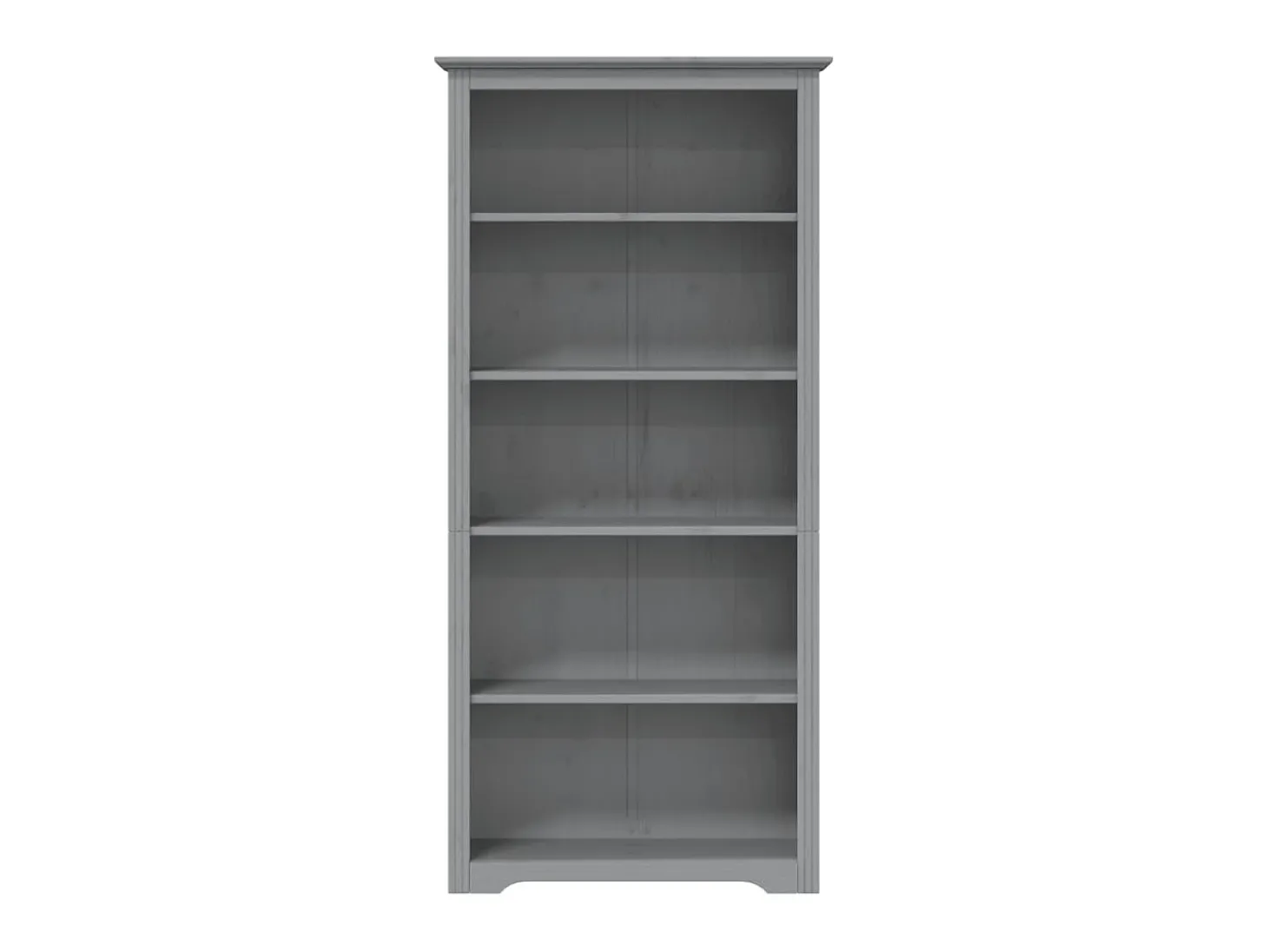 Estante BODO 5 prateleiras 82x40x173 cm pinho maciço cinzento PT632441
