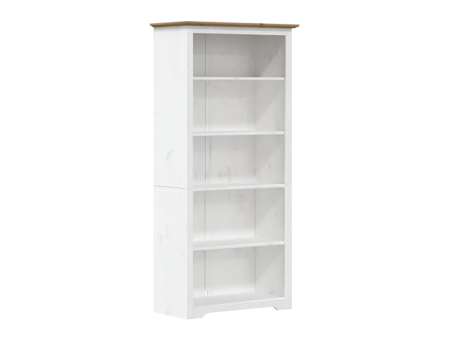 Estante BODO 5 prateleiras 82x40x173 cm pinho maciço castanho PT726308