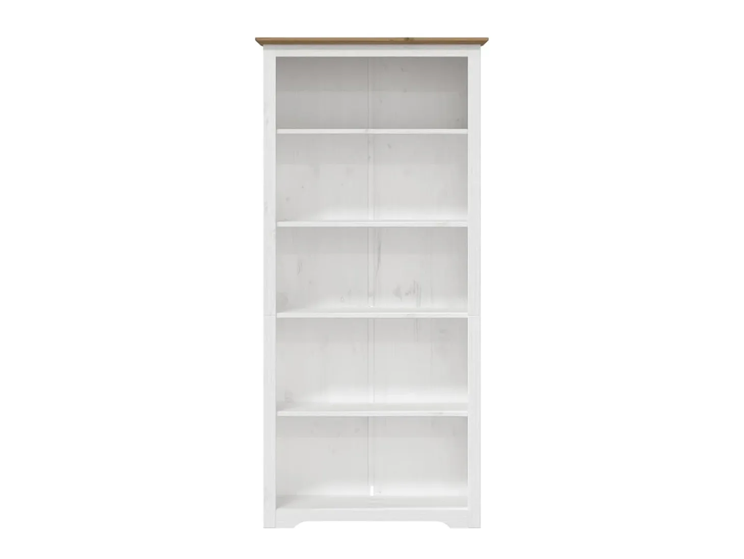 Estante BODO 5 prateleiras 82x40x173 cm pinho maciço castanho PT726308
