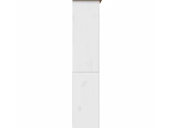 Estante BODO 82x40x173 cm madeira pinho maciça branco/castanho PT652511