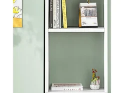 ESTANTE BRANCA PARA LIVROS PRATELEIRAS ALTAS ESCANDINAVA COLUNA ARMÁRIO