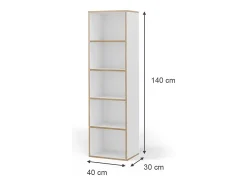 Estante branco 40x30x140 tetrix