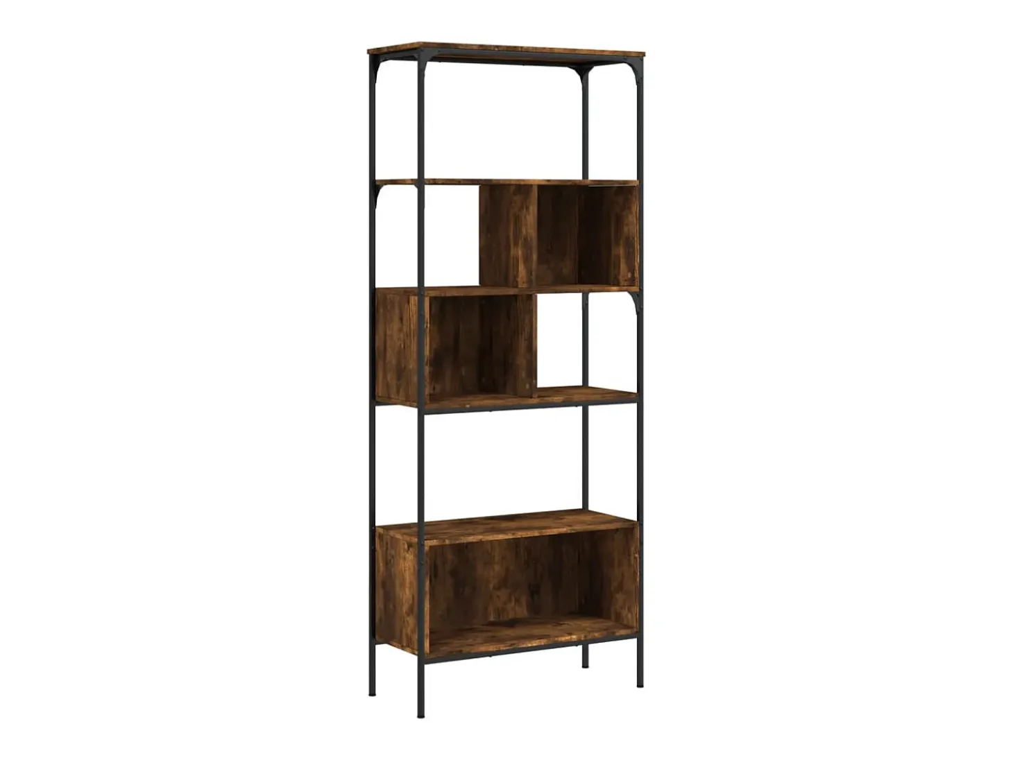 Estante c/ 5 prateleiras derivados de madeira carvalho fumado PT569413