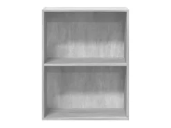 Estante c 2 prateleiras 60x30x76,5cm contrap. cinzento cimento