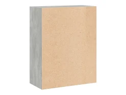 Estante c 2 prateleiras 60x30x76,5cm contrap. cinzento cimento