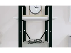 Estante c/ 3 prateleiras 40x30x105 cm pinho maciço branco