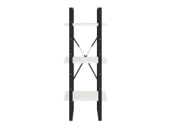 Estante c/ 3 prateleiras 40x30x105 cm pinho maciço branco