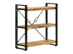 Estante c/ 3 prateleiras 77x30x80 cm mangueira maciça/ferro