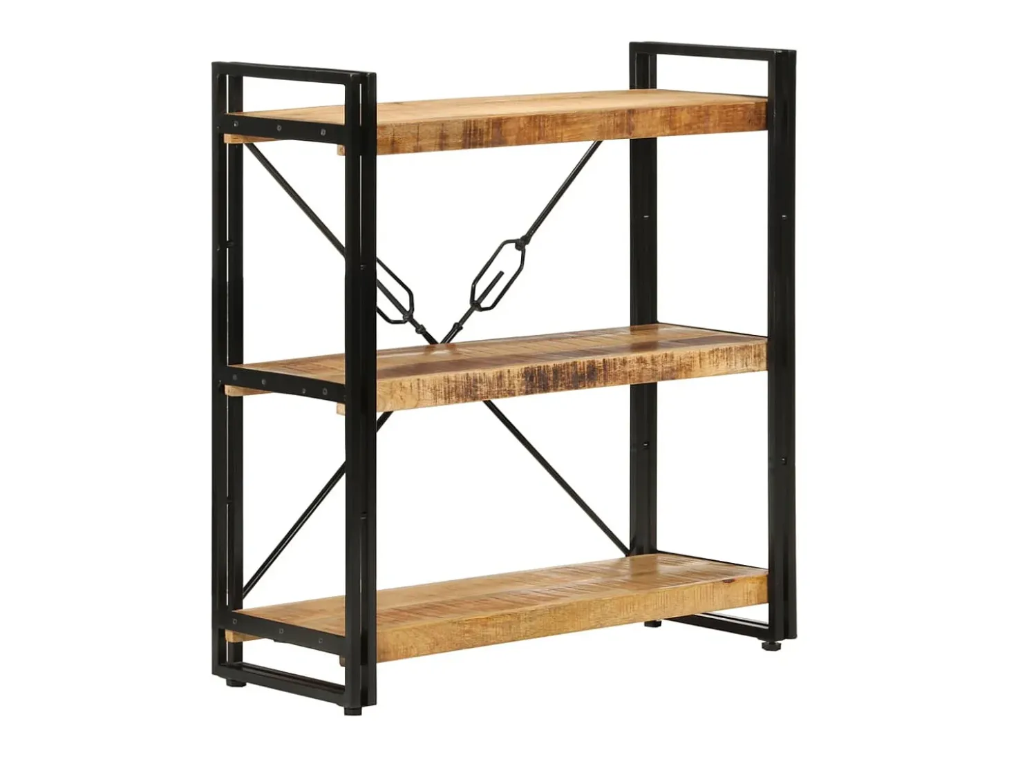 Estante c/ 3 prateleiras 77x30x80 cm mangueira maciça/ferro
