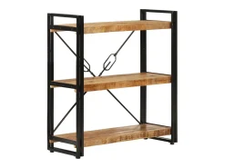Estante c/ 3 prateleiras 77x30x80 cm mangueira maciça/ferro
