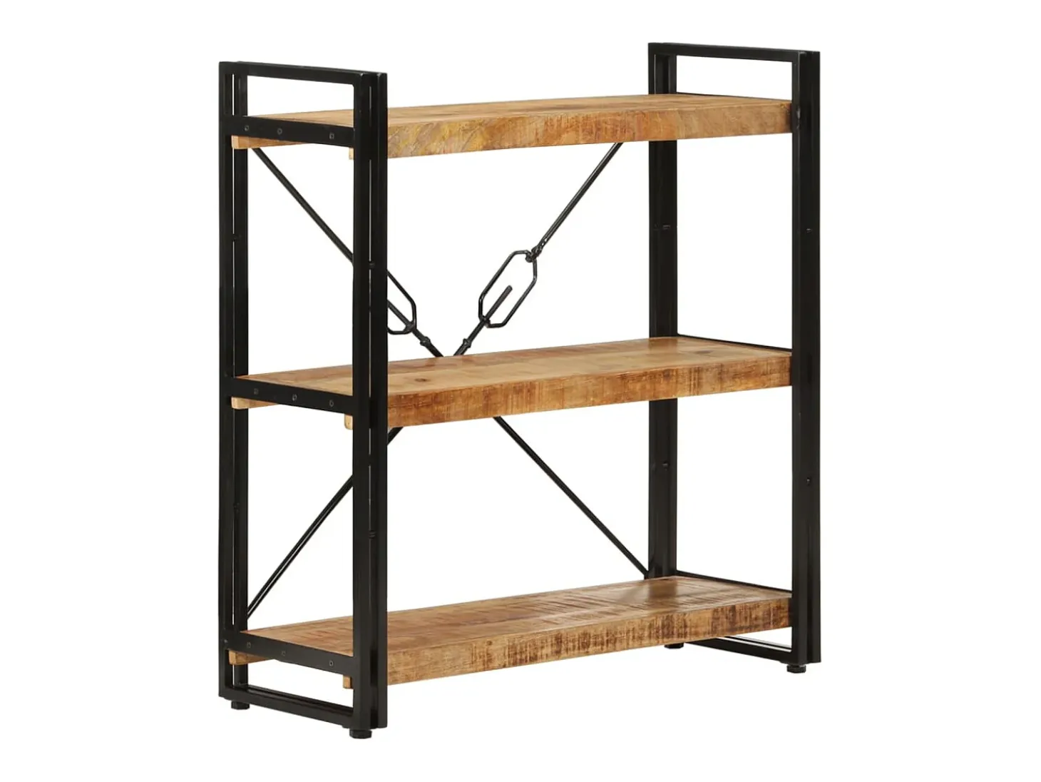 Estante c/ 3 prateleiras 77x30x80 cm mangueira maciça/ferro