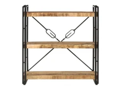 Estante c/ 3 prateleiras 77x30x80 cm mangueira maciça/ferro
