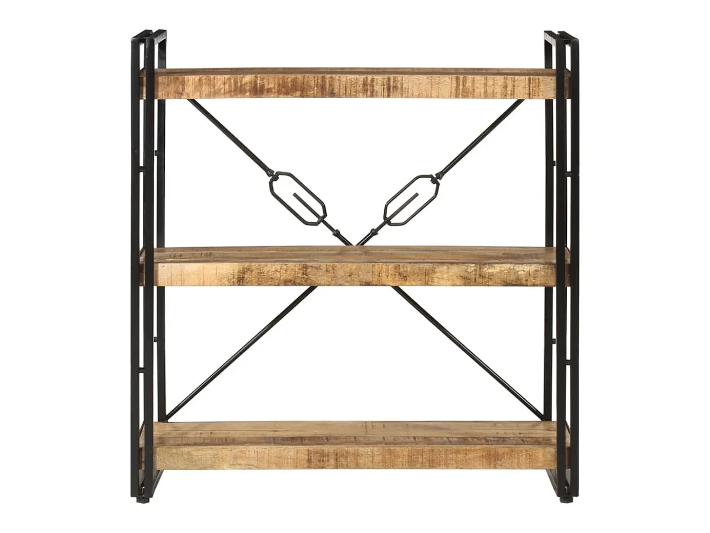 Estante c/ 3 prateleiras 77x30x80 cm mangueira maciça/ferro
