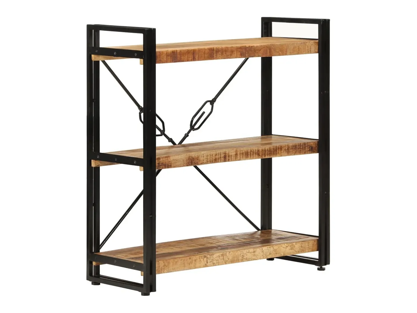 Estante c/ 3 prateleiras 77x30x80 cm mangueira maciça/ferro