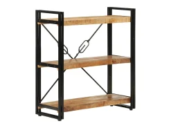 Estante c/ 3 prateleiras 77x30x80 cm mangueira maciça/ferro