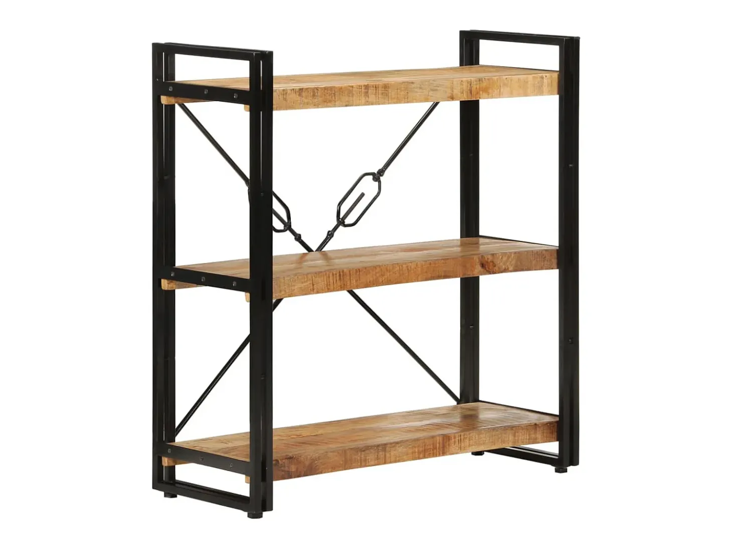 Estante c/ 3 prateleiras 77x30x80 cm mangueira maciça/ferro