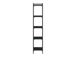 Estante c/ 5 prateleiras 40x30x86 cm derivados de madeira preto PT950289
