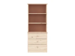 Estante c/ gavetas ALTA 60x35x142 cm madeira de pinho maciça PT413301