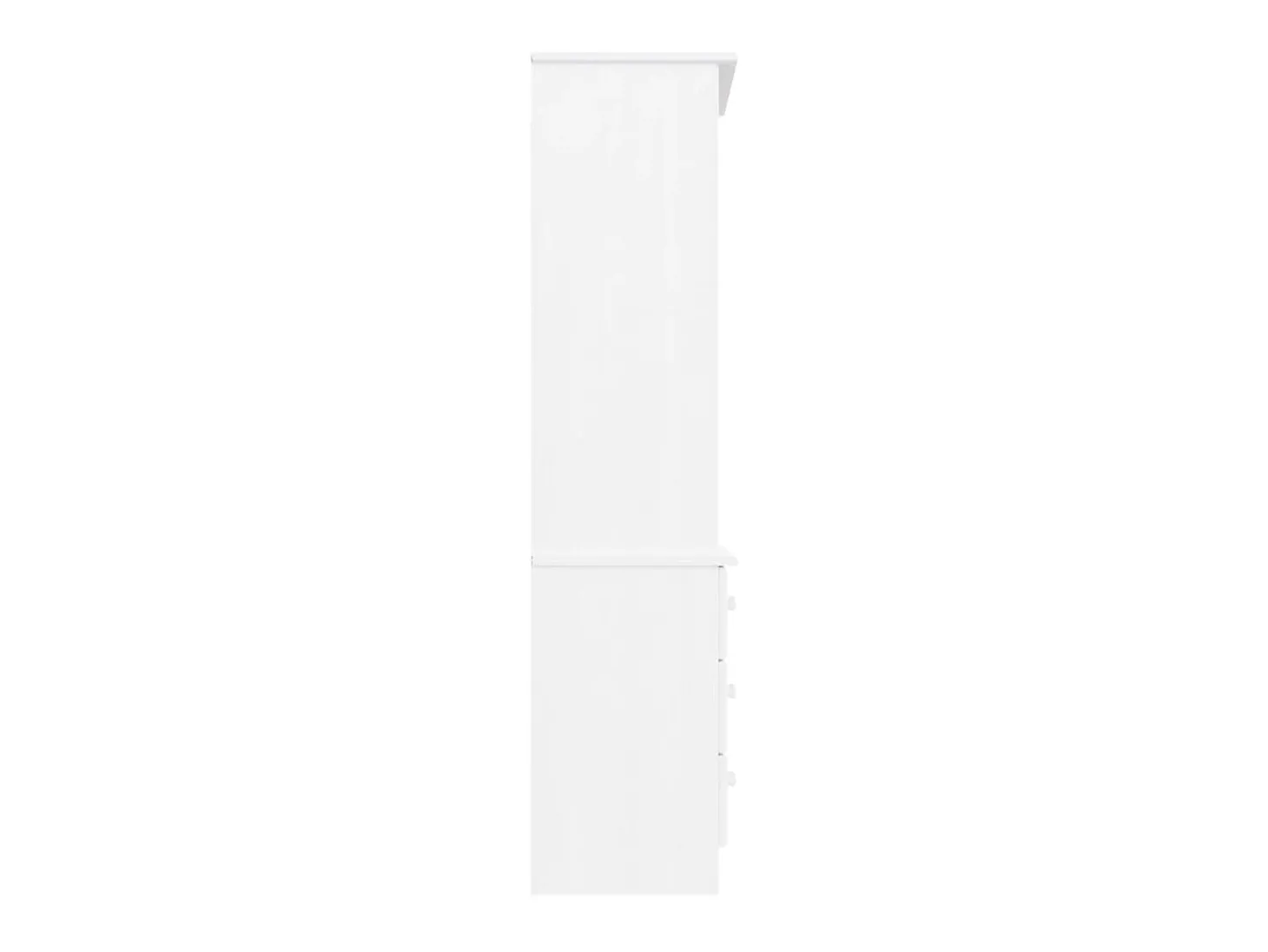 Estante c/ gavetas ALTA 60x35x142 cm pinho maciço branco PT454012