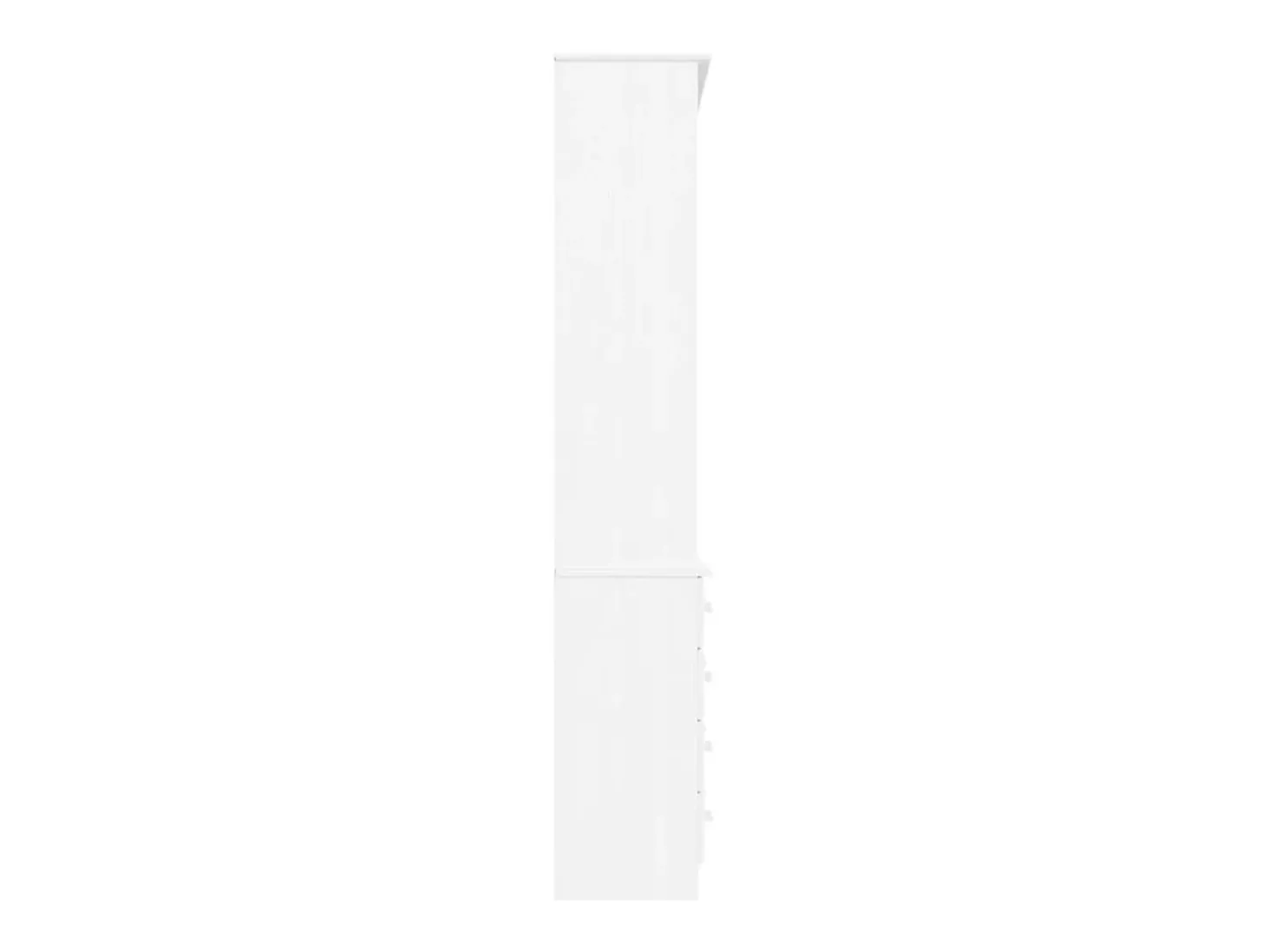 Estante c/ gavetas ALTA 77x35x186,5 cm pinho maciço branco PT993911