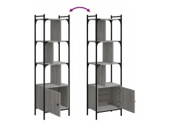 Estante c/ porta 44,5x30x154,5 cm deriv. madeira cinza sonoma