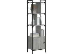 Estante c/ porta 44,5x30x154,5 cm deriv. madeira cinza sonoma PT625319