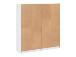 Estante c/ portas 136x37x142 cm derivados de madeira branco