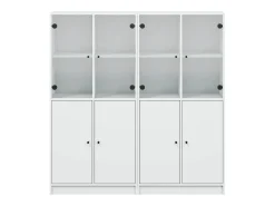 Estante c/ portas 136x37x142 cm derivados de madeira branco