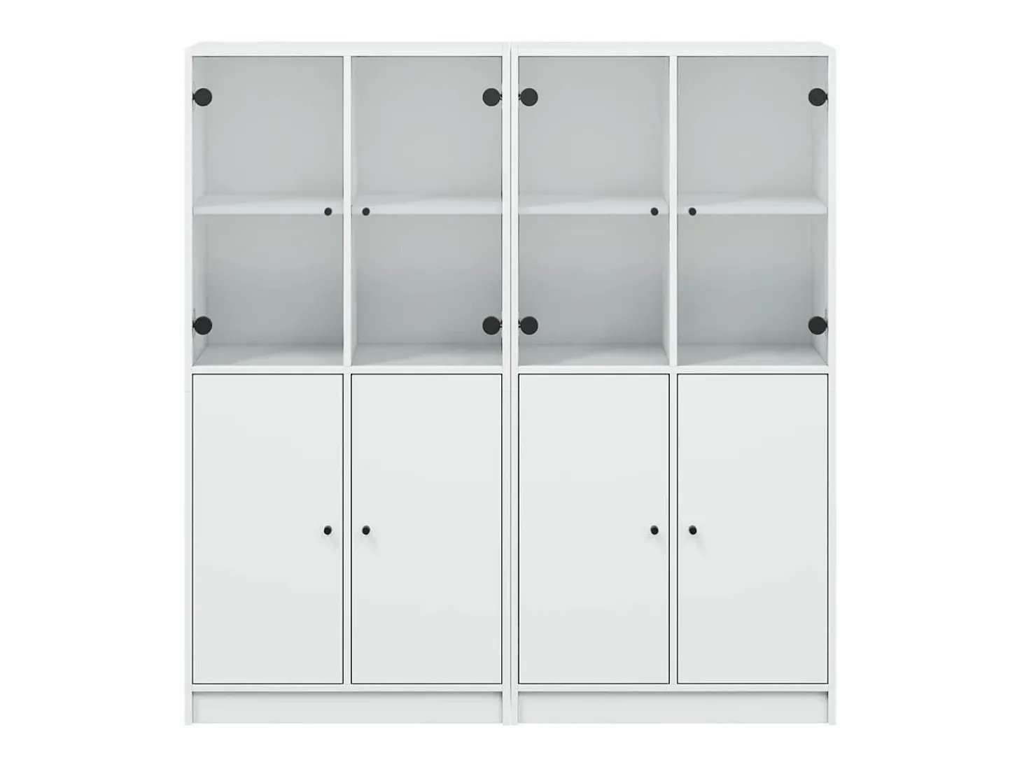 Estante c/ portas 136x37x142 cm derivados de madeira branco
