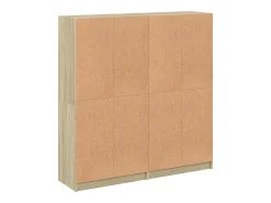 Estante c/ portas 136x37x142 cm deriv. madeira carvalho sonoma