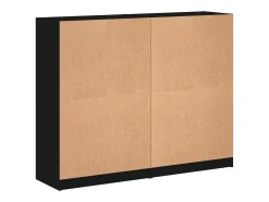 Estante c/ portas 136x37x109 cm derivados de madeira preto