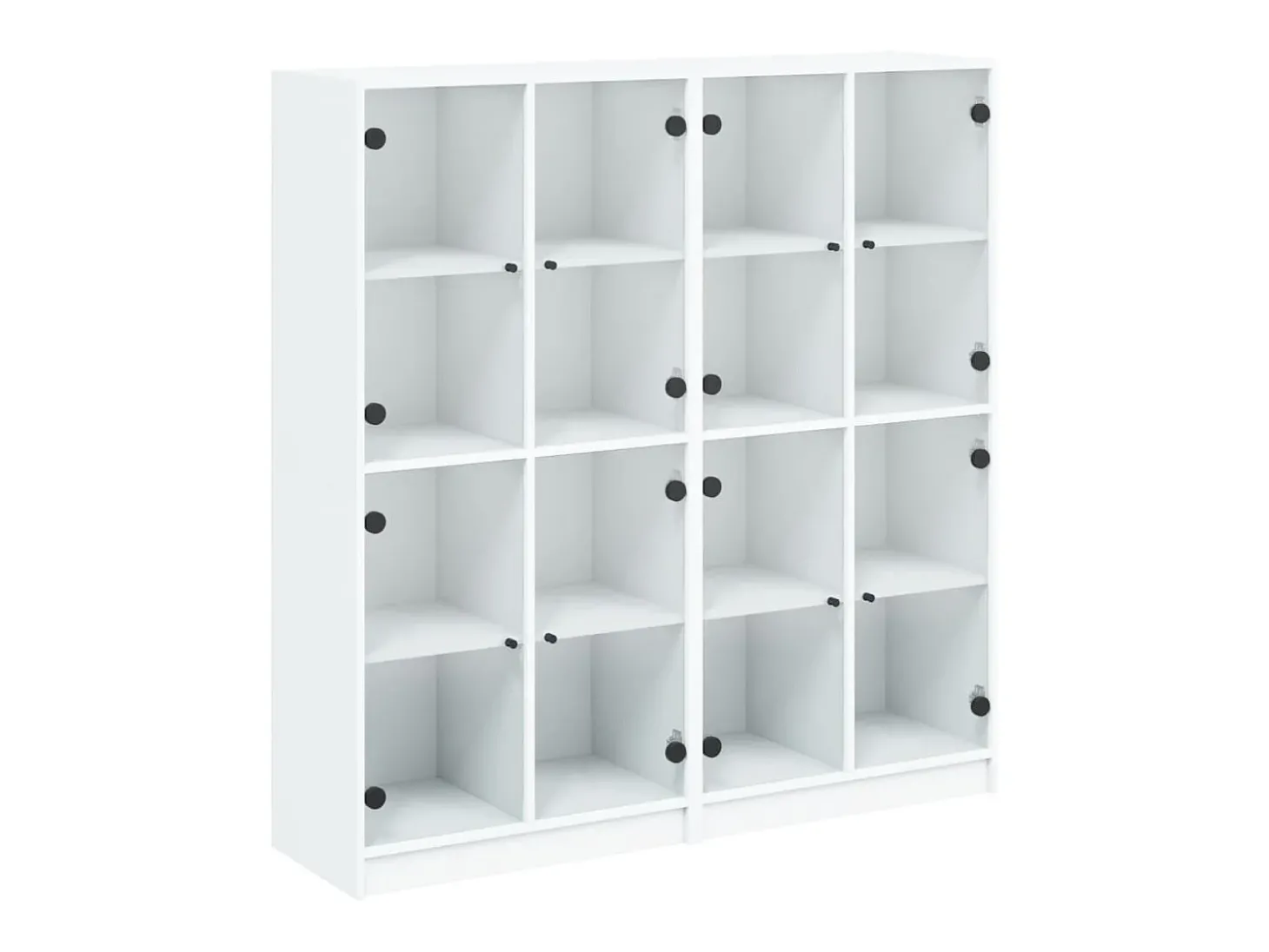 Estante c/ portas 136x37x142 cm derivados de madeira branco PT261256