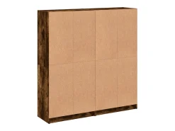 Estante c/ portas 136x37x142 cm deriv. madeira carvalho fumado