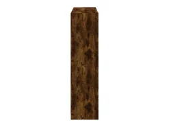Estante c/ portas 136x37x142 cm deriv. madeira carvalho fumado