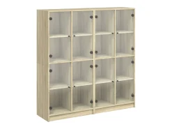Estante c/ portas 136x37x142 cm deriv. madeira carvalho sonoma PT133959