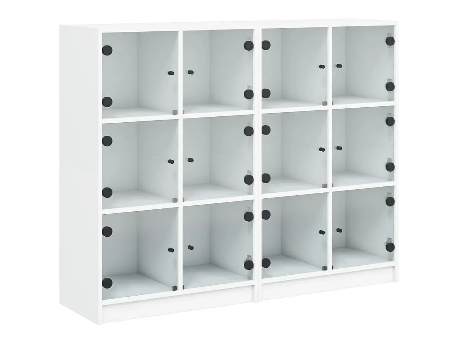 Estante c/ portas 136x37x109 cm derivados madeira branco PT613745