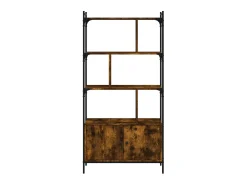 Estante c/ portas 76,5x30x154,5cm deriv.madeira carvalho fumado PT687769