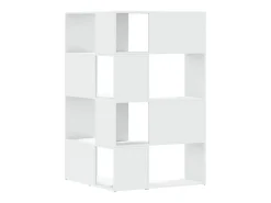 Estante canto 4 prateleiras 85x85x140 cm deriv. madeira branco