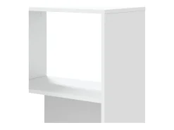Estante canto 4 prateleiras 85x85x140 cm deriv. madeira branco