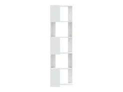 Estante canto 5 prateleiras 50x50x179 cm deriv. madeira branco