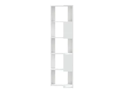 Estante canto 5 prateleiras 50x50x179 cm deriv. madeira branco
