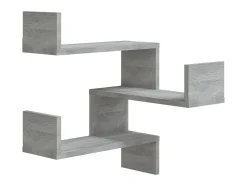 Estante canto 2pcs 40x40x50cm derivados madeira cinzento sonoma PT451382
