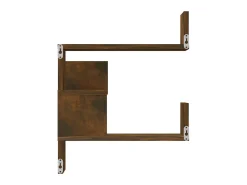 Estante canto 2pcs 40x40x50cm derivados madeira carvalho fumado PT476127