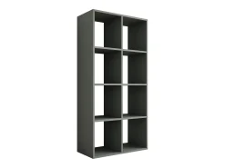 Estante com 8 compartimentos – Cor: Aloé verde – 147 × 74 × 30 cm, vertical ou horizontal