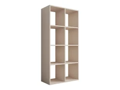 Estante com 8 compartimentos – Cor: Caxemira – 147 × 74 × 30 cm, vertical ou horizontal