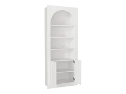 Estante com 4 nichos e 2 portas - Branco - CYMORA