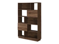 Estante com 2 portas e 8 nichos - Castanho Natural - CEVANIA